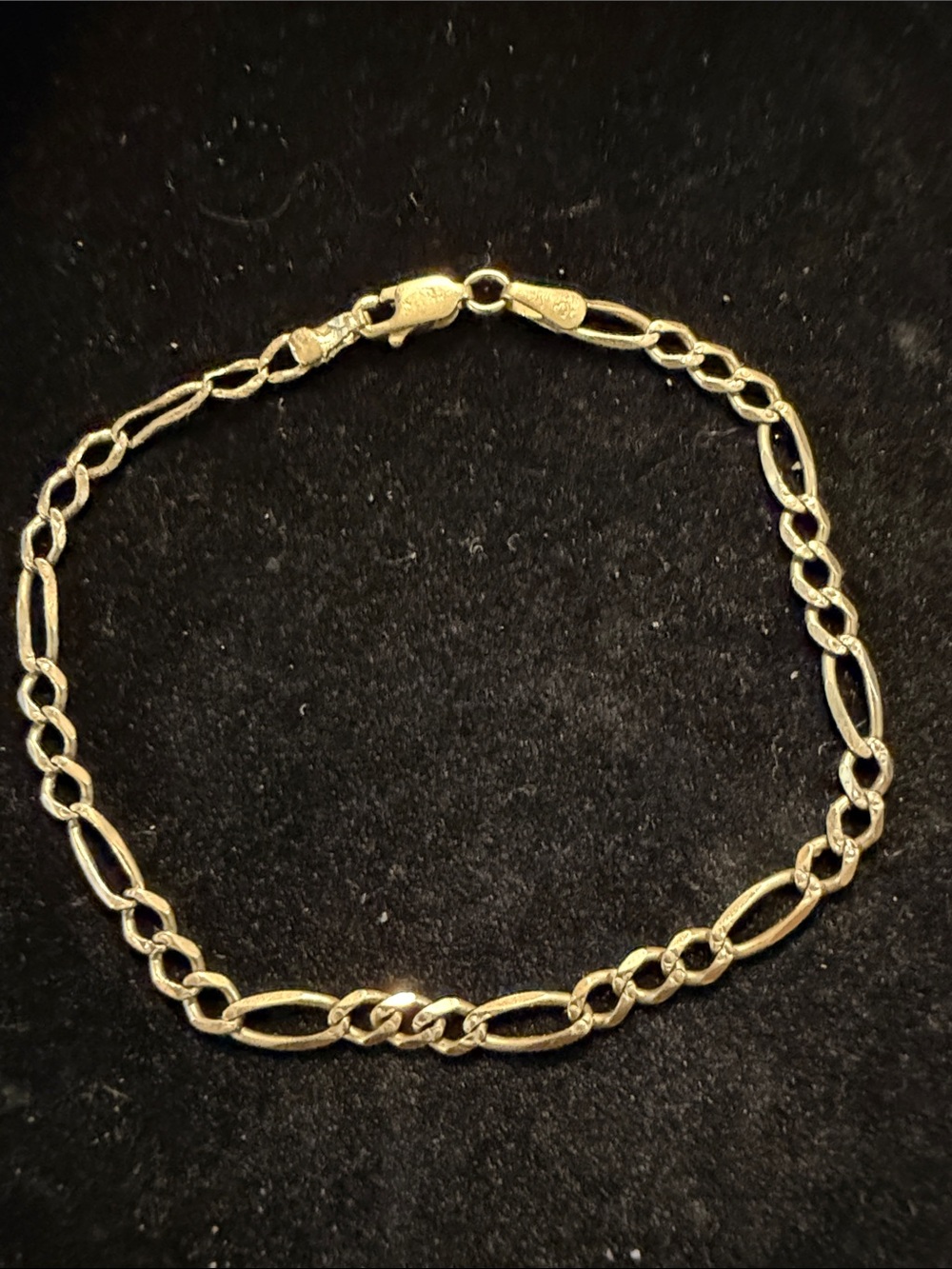 14 kt Itay Classic Gold Figaro-Style Bracelet for Women